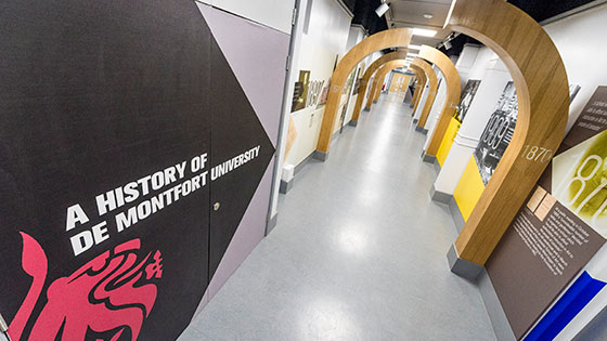 DMU Museum, De Montfort University Logo